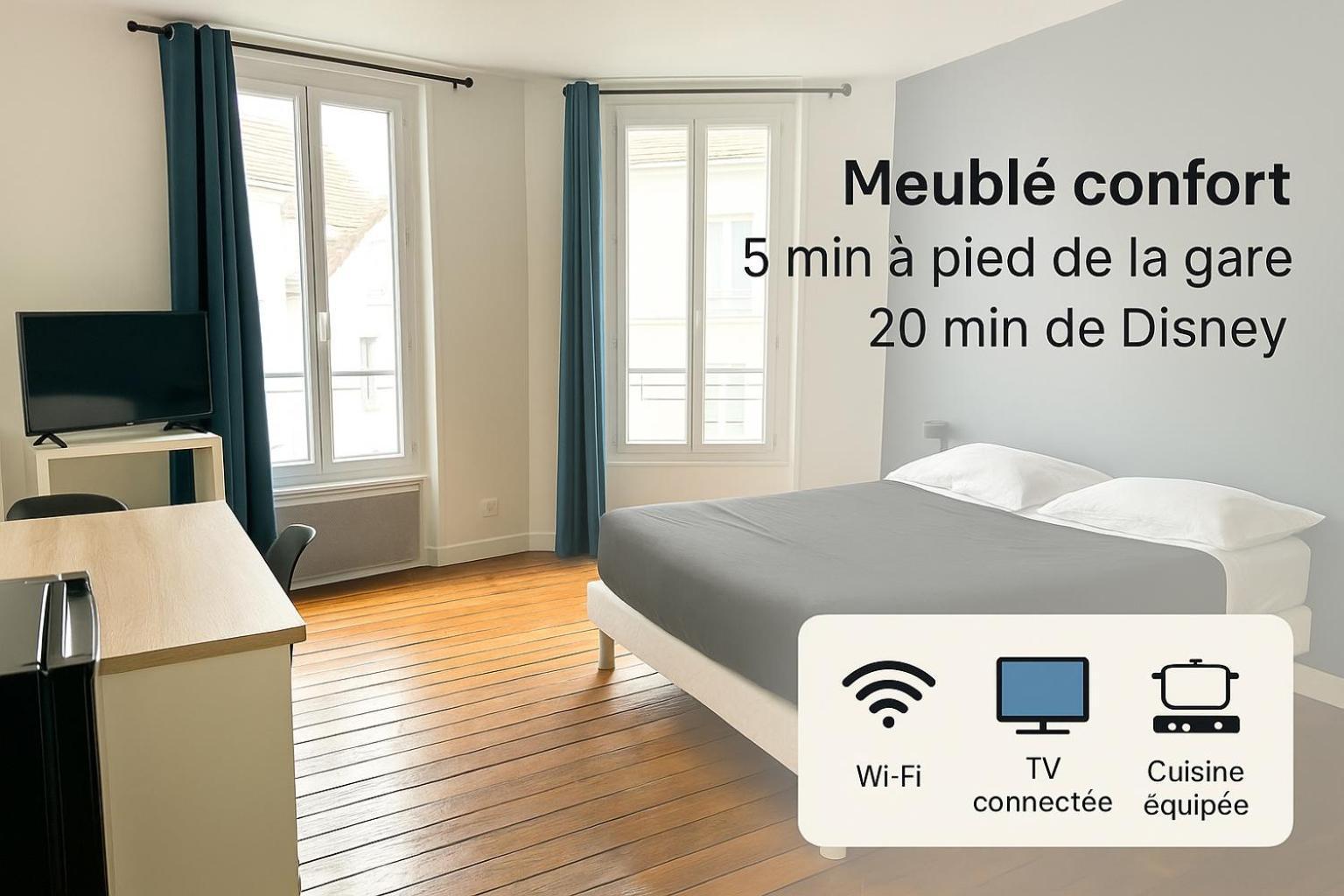 Appartement Maciet 4- Centre Ville Meaux-Gare-Disney Luaran gambar